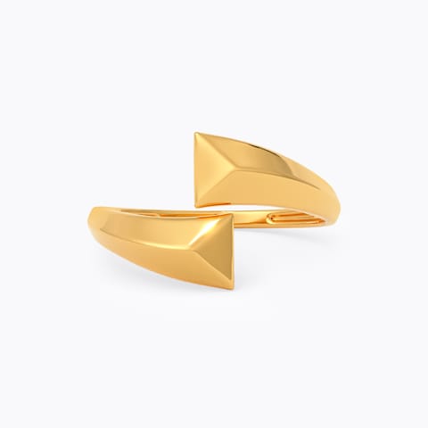 Crossover Gleam 9KT Gold Ring
