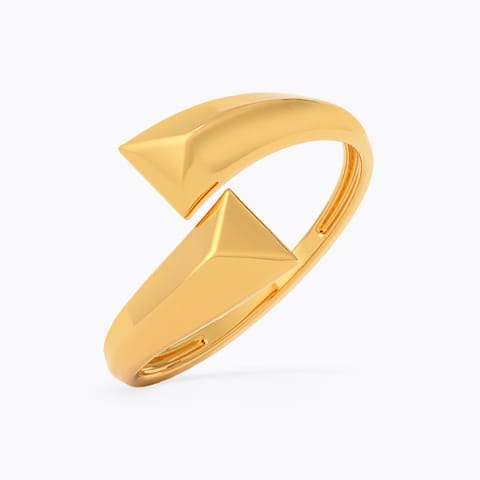 Crossover Gleam 9KT Gold Ring