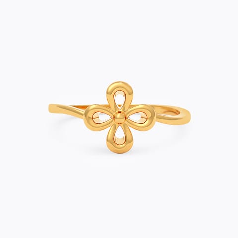 Floral 9KT Gold Ring
