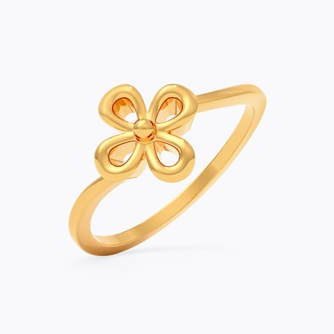 Floral 9KT Gold Ring