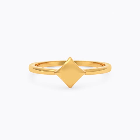 Dainty Square 9KT Gold Ring