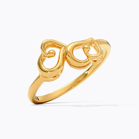 Wavy Heart 9KT Gold Ring Wavy Heart 9KT Gold Ring