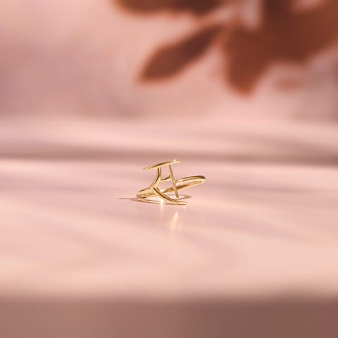 Akshar S 9KT Gold Ring