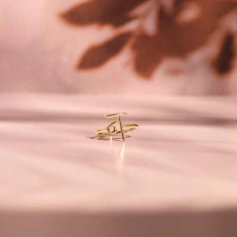 Akshar N 9KT Gold Ring