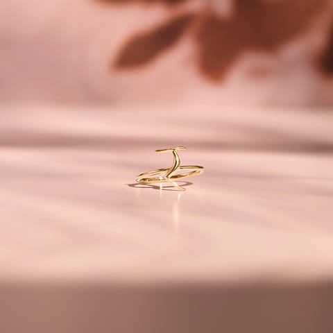 Akshar R 9KT Gold Ring