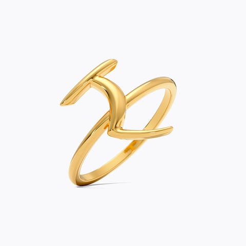 Akshar R 9KT Gold Ring