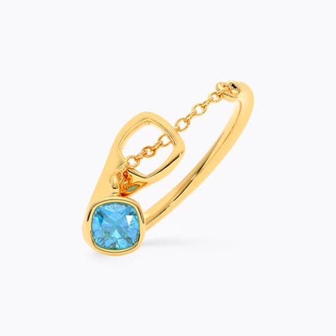 Topaz Link 9KT Gemstone Ring
