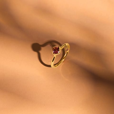 Brown Square 9KT Gemstone Ring Brown Square 9KT Gemstone Ring