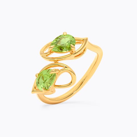 Verdant Crossover 9KT Gemstone Ring
