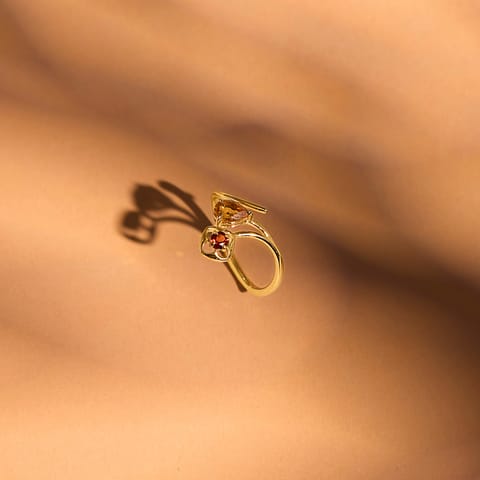 Zest Bloom 9KT Gemstone Open Ring