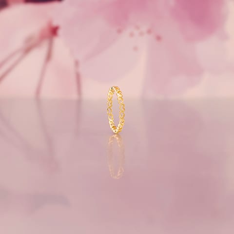 Heart Trail Gold Ring