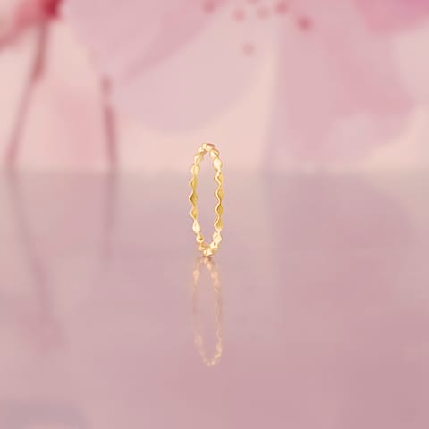 Minimal Stacking Gold Ring