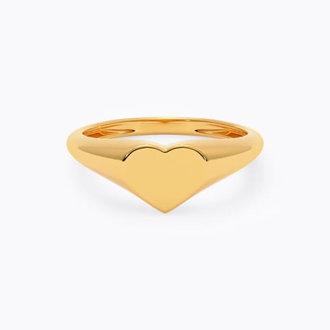 Solid Heart Gold Ring Solid Heart Gold Ring