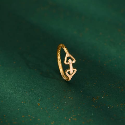 Isotope Gold Ring
