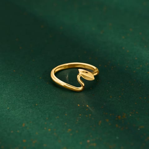 Ridge Curve Gold Ring