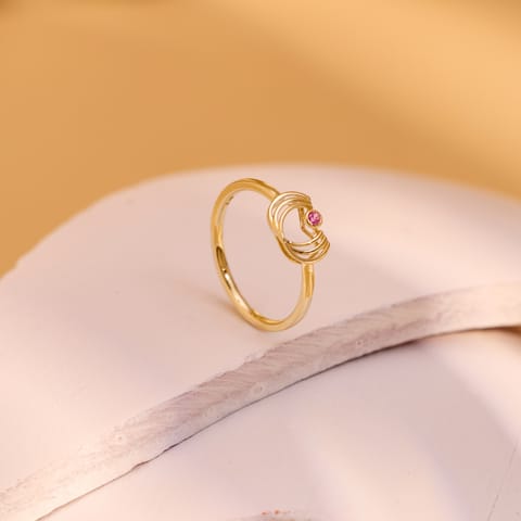 Ruby Ruffle Gemstone Ring