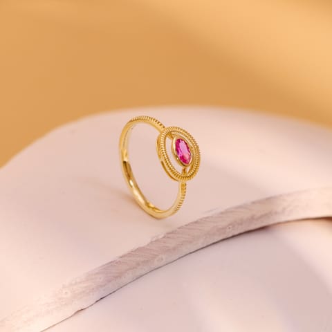 Orbital Ruby Gemstone Ring