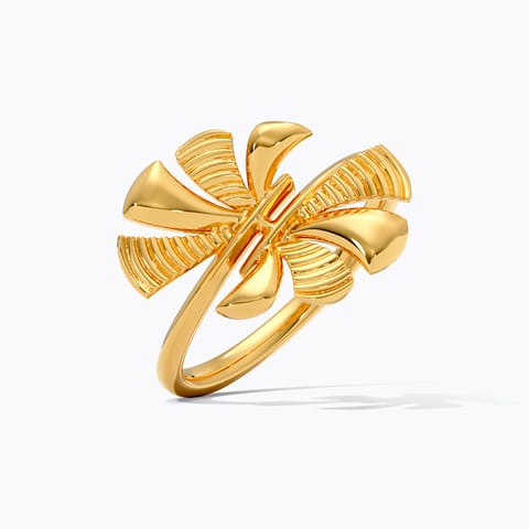 Gleaming Coil Gold Ring