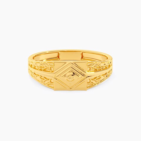Zevon 9KT Gold Ring for Men Zevon 9KT Gold Ring for Men