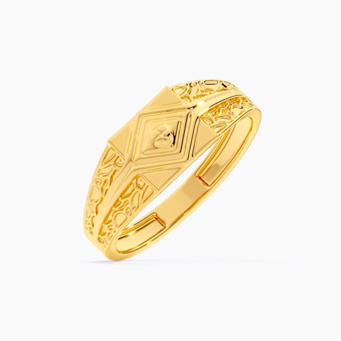 Zevon 9KT Gold Ring for Men Zevon 9KT Gold Ring for Men