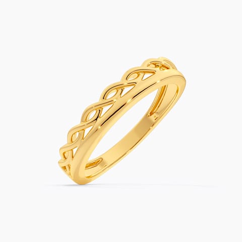 Interlinked Stack 9KT Gold Ring