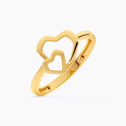 Entwined Hearts 9KT Gold Ring Entwined Hearts 9KT Gold Ring