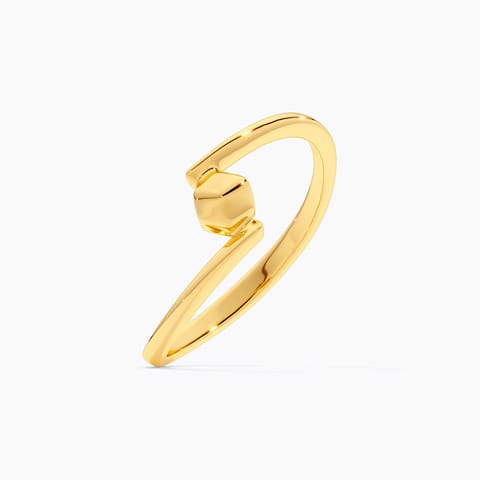 Hexagon Crossover 9KT Gold Ring Hexagon Crossover 9KT Gold Ring