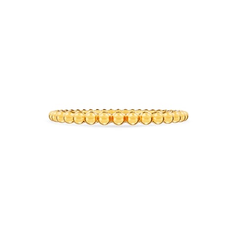 Beaded Shine 9KT Gold Ring