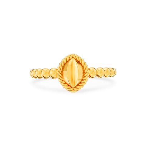 Beaded Brilliance Gold Ring