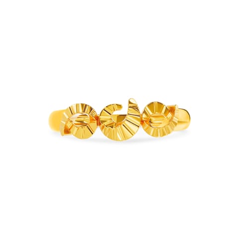 Textured Glint Gold Ring Textured Glint Gold Ring