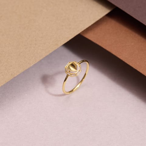 Meshed Hexa Gold Ring Meshed Hexa Gold Ring