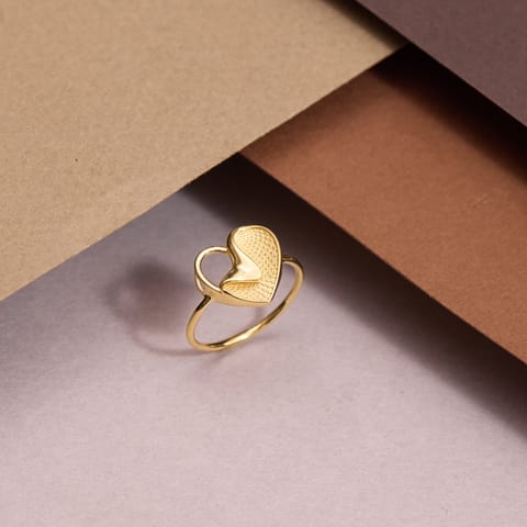 Flexing Heart Gold Ring Flexing Heart Gold Ring