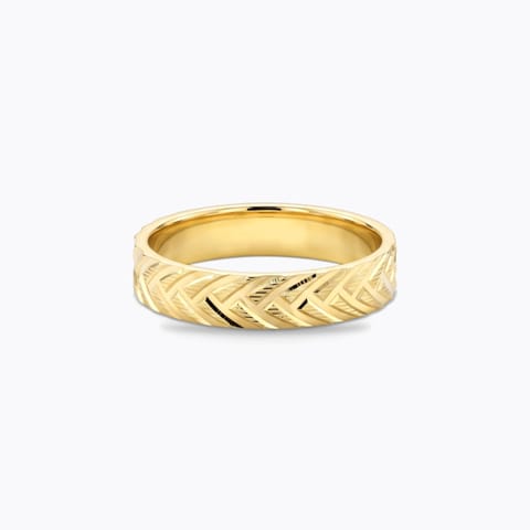 Fleur Luxe Gold Band for Men
