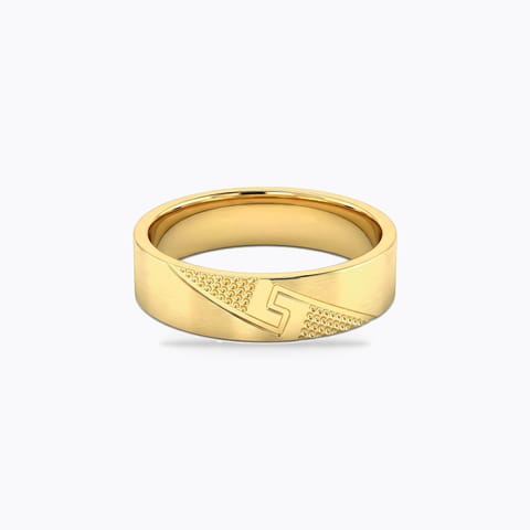 Elegant Nova Gold Band for Men Elegant Nova Gold Band for Men