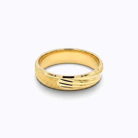 Linear Composite Gold Band for Woman