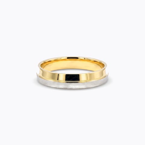 Linear Twilight Gold Band for Men Linear Twilight Gold Band for Men