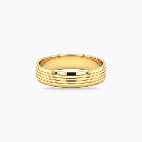 Rippling Shine Gold Band Rippling Shine Gold Band