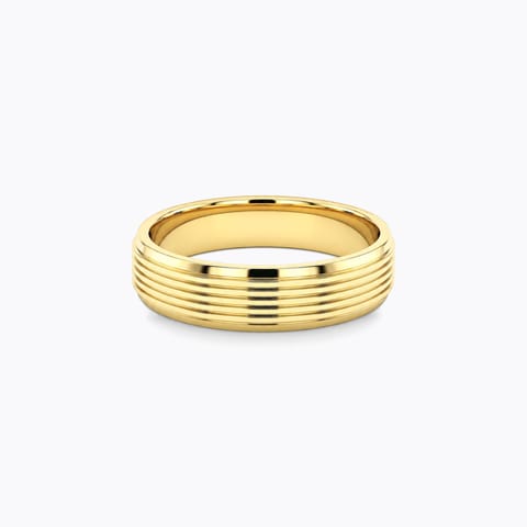 Rippling Shine Gold Band for Men Rippling Shine Gold Band for Men