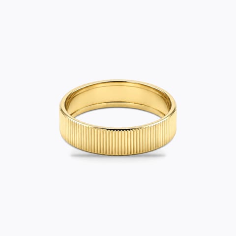 Gleaming Texture Gold Band for Men Gleaming Texture Gold Band for Men