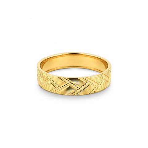 Shining Texture Gold Band