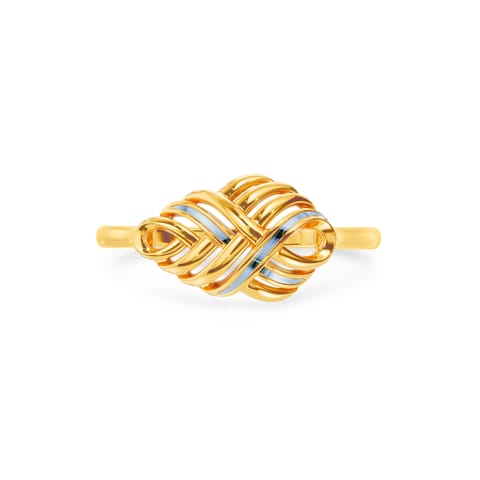 Polished Halo Gold Ring Polished Halo Gold Ring