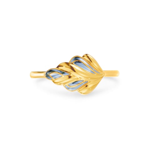 Sleek Facet Gold Ring