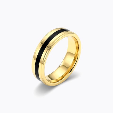 Meandering Line Gold Band Meandering Line Gold Band