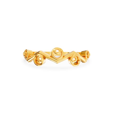 Feathered Zig Zag Gold Ring Feathered Zig Zag Gold Ring