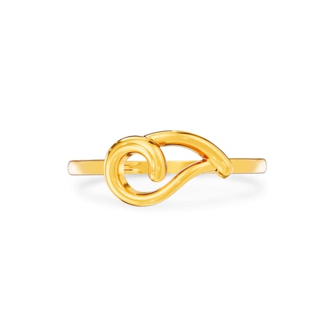 Soft Swirl Gold Ring