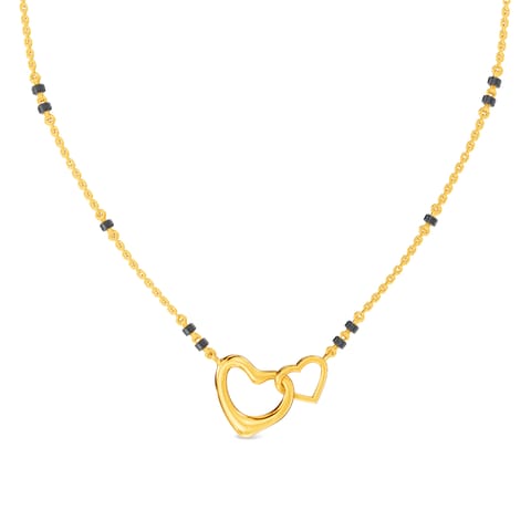 Interlocking Heart 9KT Gold Mangalsutra Interlocking Heart 9KT Gold Mangalsutra