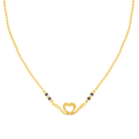 Gleaming Heart 9KT Gold Mangalsutra