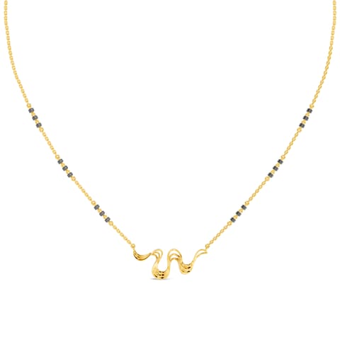 Delicate Waves Gold Mangalsutra Delicate Waves Gold Mangalsutra