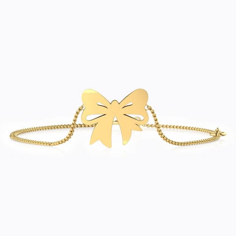 Cutout Bow Kids' Gold Bracelet