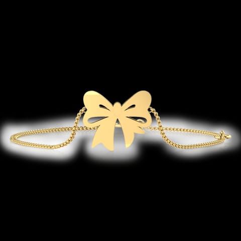 Cutout Bow Kids' Gold Bracelet